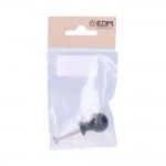 Puxador bola 18mm h� preto ref� 85617 EDM