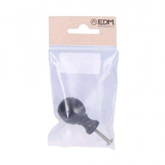 Puxador bola 25mm h° preto refª 85602 EDM Puxador bola 25mm h° preto refª 85602 EDM