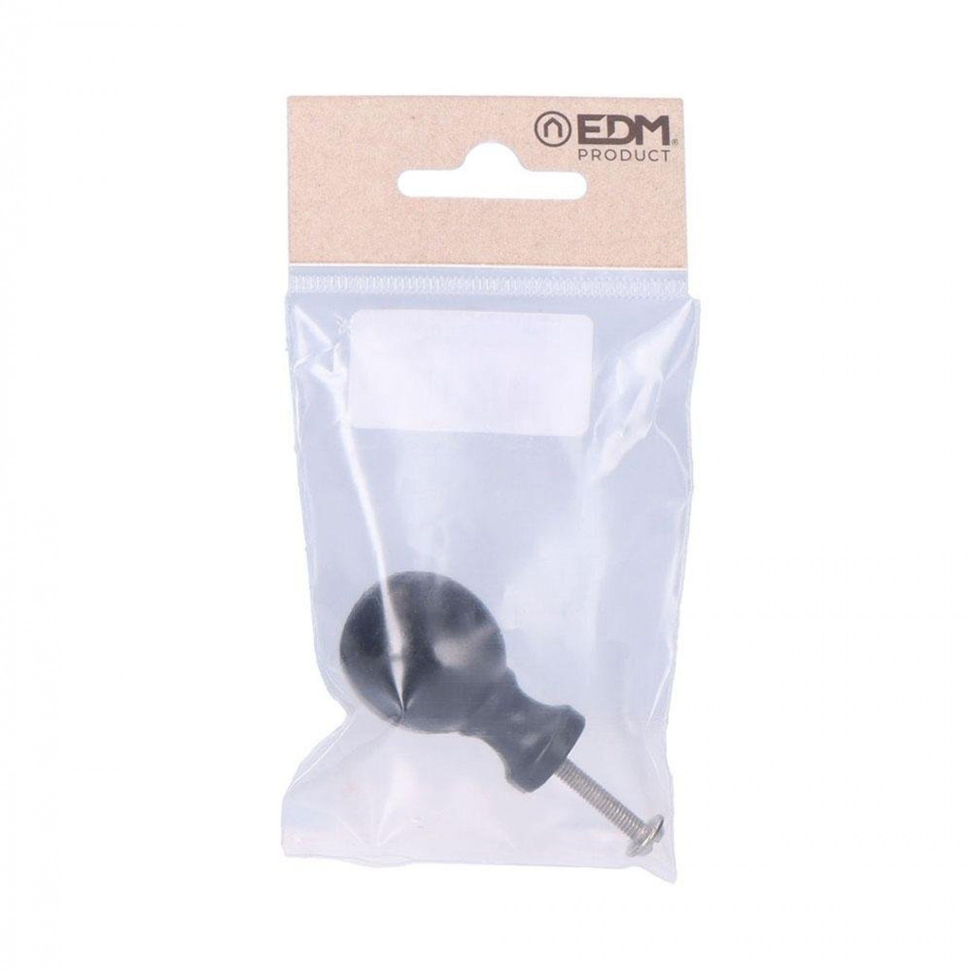 Puxador bola 25mm h° preto refª 85602 EDM