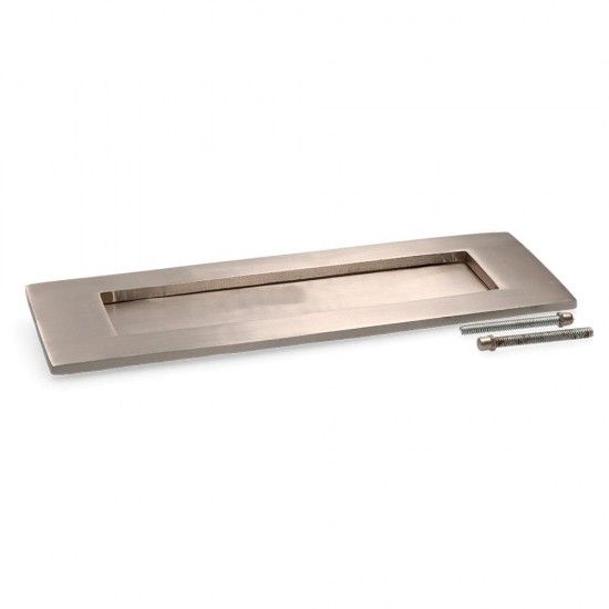 Placa de caixa de correio nickel matt 100x305mm refª 85588 EDM Placa de caixa de correio nickel matt 100x305mm refª 85588 EDM