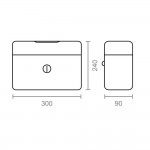 Cofre cfc09 300x240x90mm preto m13402 ref� 85429 MICEL