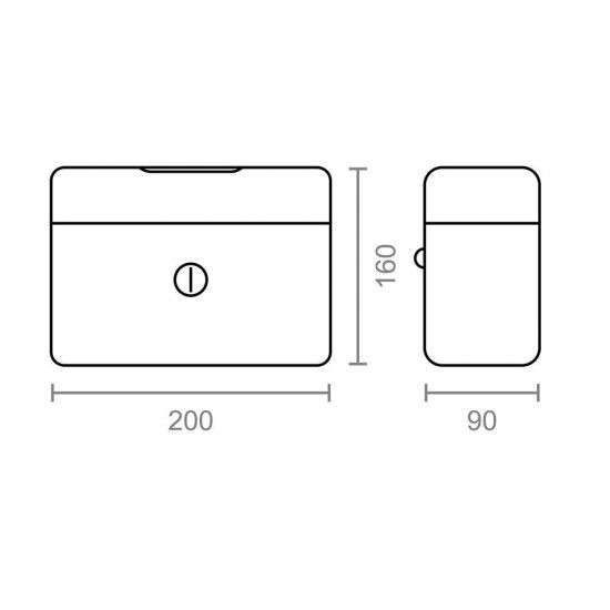 Cofre cfc09 200x160x90mm azul m13394 refª 85421 MICEL Cofre cfc09 200x160x90mm azul m13394 refª 85421 MICEL