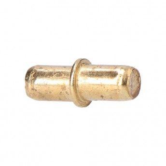 Pack 16 unid. suporte para estantes de ferro redondo nº5 latão refª 85299 EDM Pack 16 unid. suporte para estantes de ferro redondo nº5 latão refª 85299 EDM