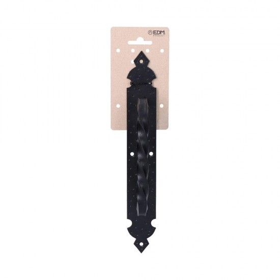 Maçaneta de porta forjada preta de 275mm refª 85256 EDM Maçaneta de porta forjada preta de 275mm refª 85256 EDM