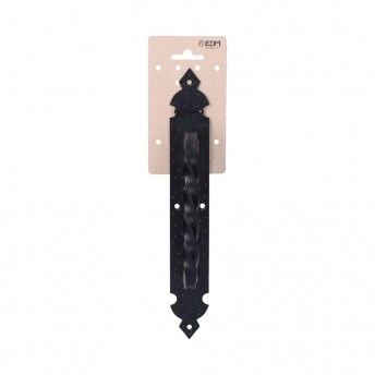 Ma�aneta de porta forjada preta de 275mm ref� 85256 EDM