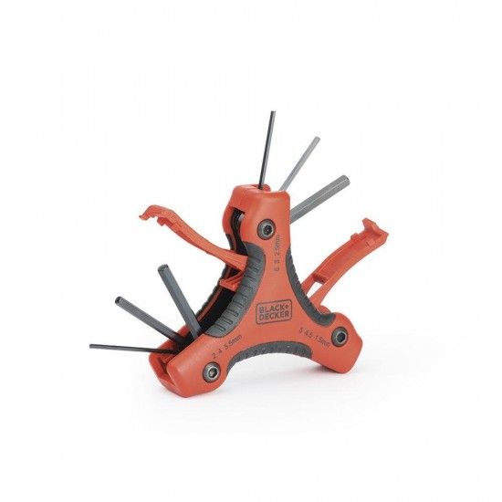 Jogo de 9 chaves hexagonais mm bdht0-71628 refª 84459 BLACK+DECKER Jogo de 9 chaves hexagonais mm bdht0-71628 refª 84459 BLACK+DECKER