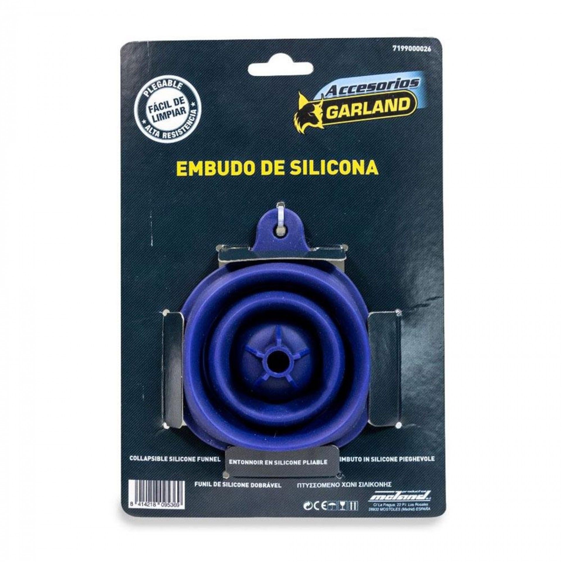 Funil de silicone dobrável 7199000026 refª 84188 GARLAND