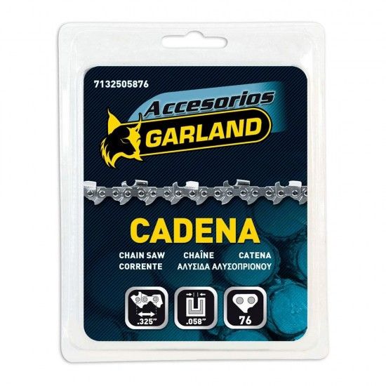 Corrente de motosserra 325"058"76 e 7132505876 ref 84131 GARLAND