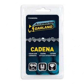 Corrente de motosserra 3/8 b.p 16" 56 e 7103805056 ref 84129 GARLAND