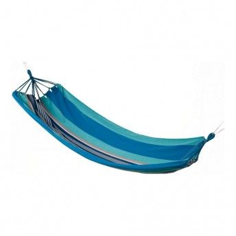 Cama de rede exterior 100x200cm cor das riscas azuis ref 83992 NULL