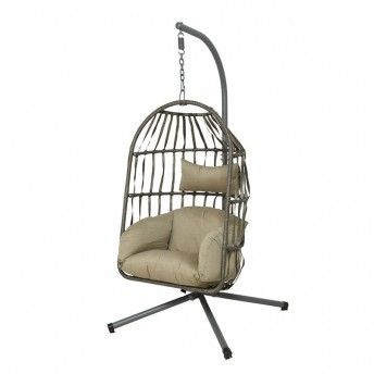 Cadeira baloio de vime modelo nido 840880 ref 83862 OUTDOOR LIVING BY DECORIS