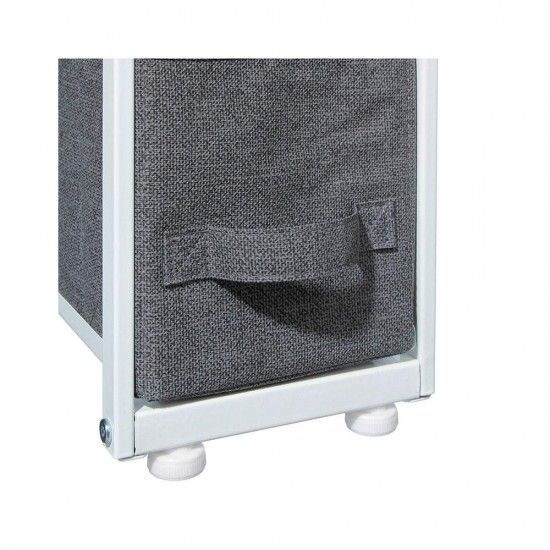 Armrio de gavetas estreito cinzento escuro 73,5x48x20cm ref 83701 5FIVE