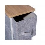 Armário de gavetas estreito cinzento claro 73,5x48x20cm refª 83702 5FIVE Armário de gavetas estreito cinzento claro 73,5x48x20cm refª 83702 5FIVE