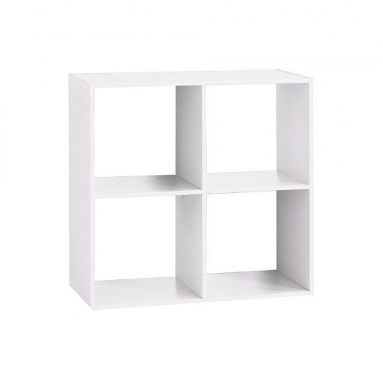 Estante madeira cor branco para 4 caixas de organizao 67.6x32x67.6cm astigarraga ref 83484 ATMOSP