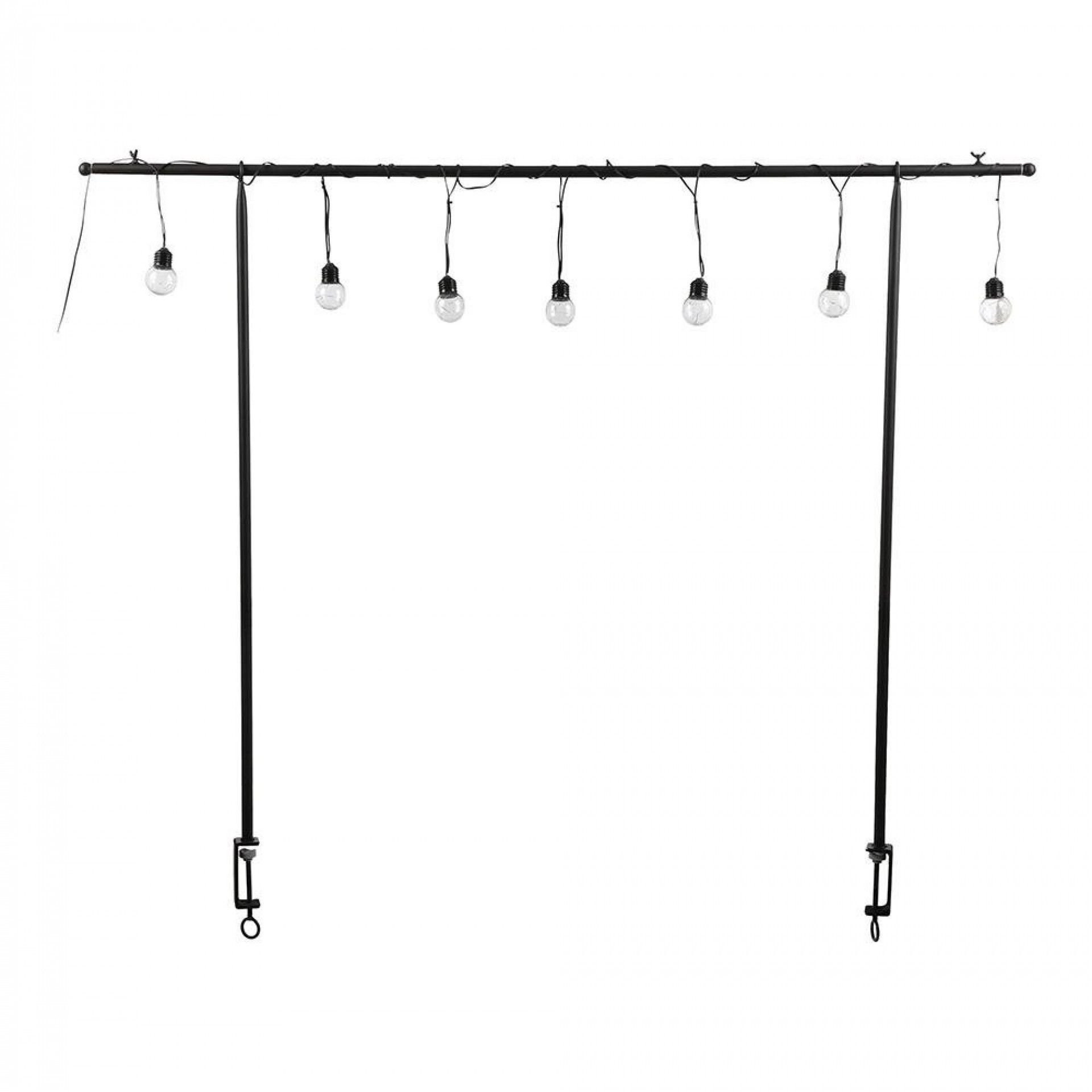 Suporte para mesa exterior com 10 lâmpadas de led branco quente, a pilhas refª 83463 MICA DECORATION