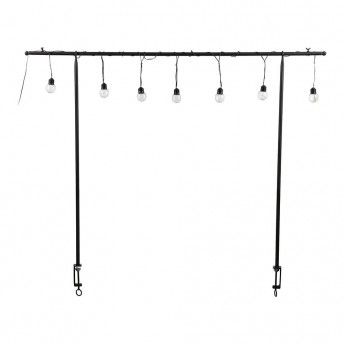 Suporte para mesa exterior com 10 lmpadas de led branco quente, a pilhas ref 83463 MICA DECORATION