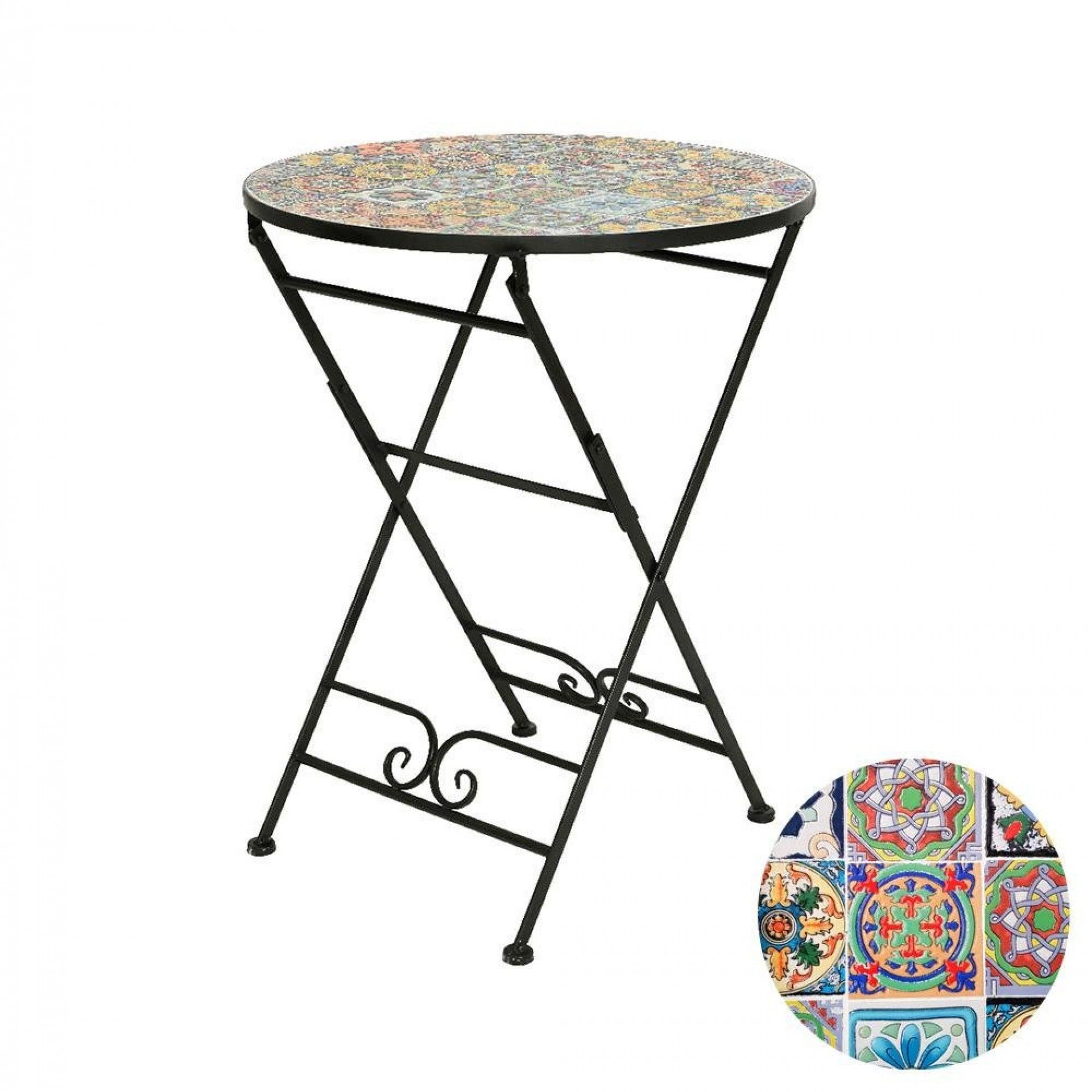 Mesa mosaico modelo praga para exterior refª 83279 NULL