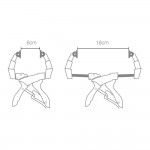 Pinça pressão extensível 16cm 52204 refª 82962 PIHER Pinça pressão extensível 16cm 52204 refª 82962 PIHER