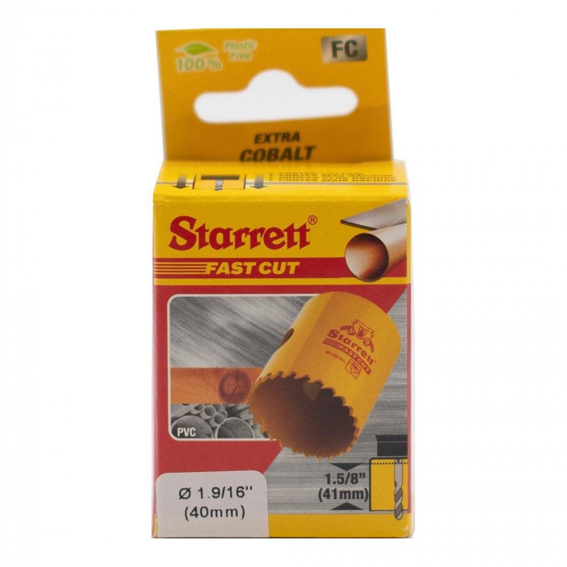 Broca craneana bi-metal fast cut ø40mm 63fch040 refª 82890 STARRETT