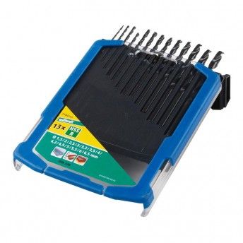 Conjunto de broca para metal hss fl, 13 peas, 1,5-6,5 7104000 ref 82842 WOLFCRAFT