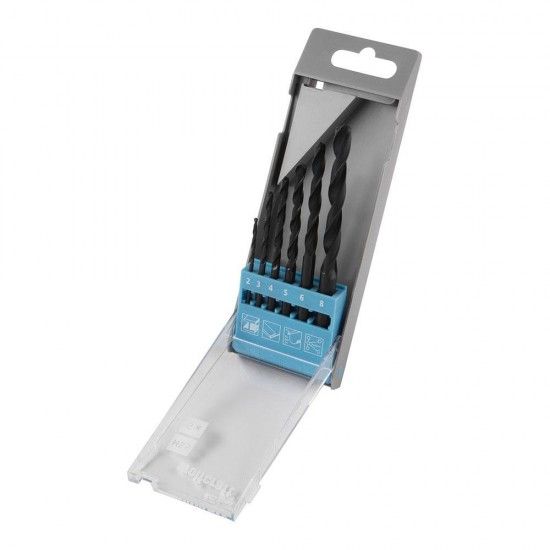 Conjunto de brocas para metal hss fl, 6 peas, 2-8mm 8453000 ref 82838 WOLFCRAFT