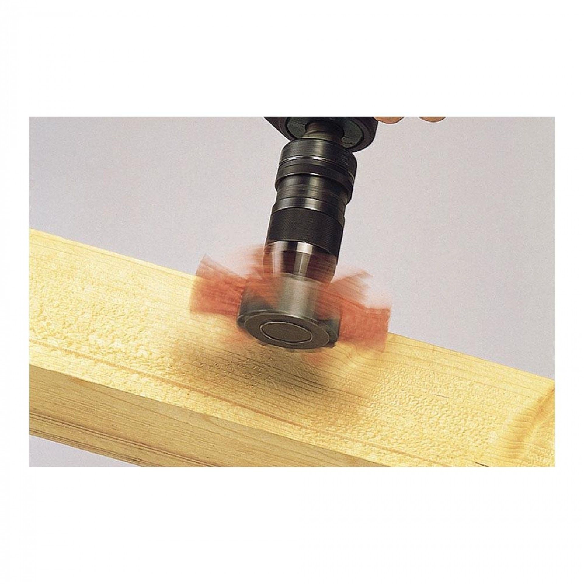 Escova rebolo lamelado em fio de nylon haste hexagonal ø100x20mm 1512000 refª 82813 WOLFCRAFT