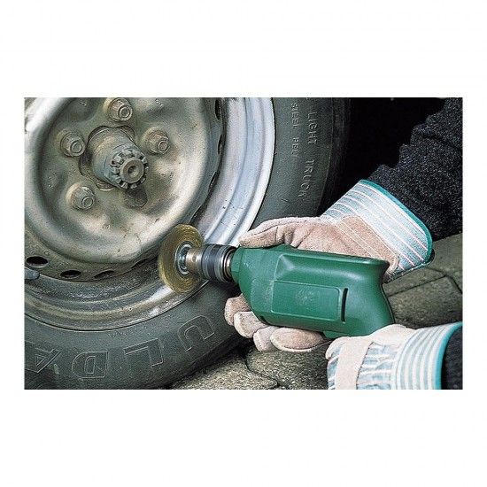 Escova de disco de fio de lat�o haste hexagonal �75x10mm 2110000 ref� 82811 WOLFCRAFT