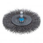 Escova de disco de fio de ao haste hexagonal 100x10mm 2102000 ref 82808 WOLFCRAFT