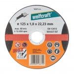 Disco de corte de preciso para inox 125x1,0x22,23mm 1687999 ref 82636 WOLFCRAFT