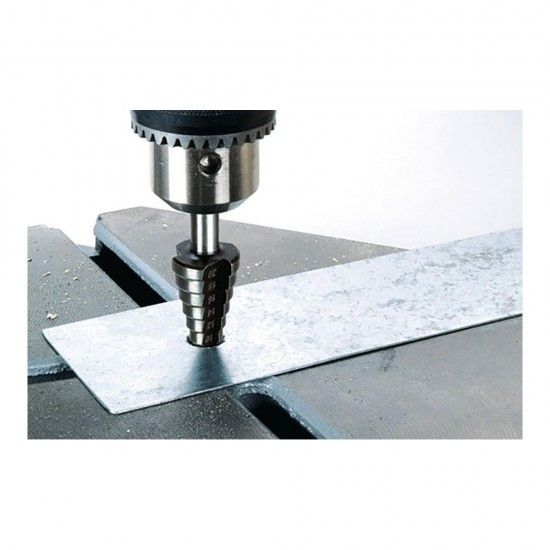 Broca cónica escalonada hss, de ø4-20mm 2515000 refª 82595 WOLFCRAFT Broca cónica escalonada hss, de ø4-20mm 2515000 refª 82595 WOLFCRAFT