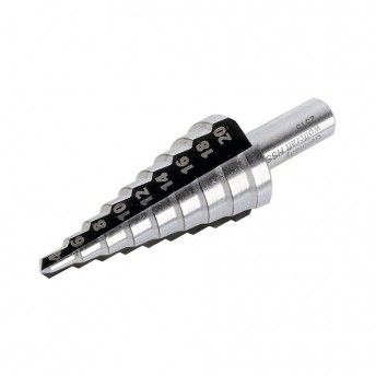 Broca cnica escalonada hss, de 4-20mm 2515000 ref 82595 WOLFCRAFT