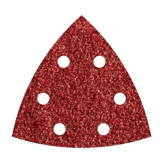 Pack de 5 lixas abrasivas adesivas corindon, gro 80 delta 95mm 185200 ref 82562 WOLFCRAFT