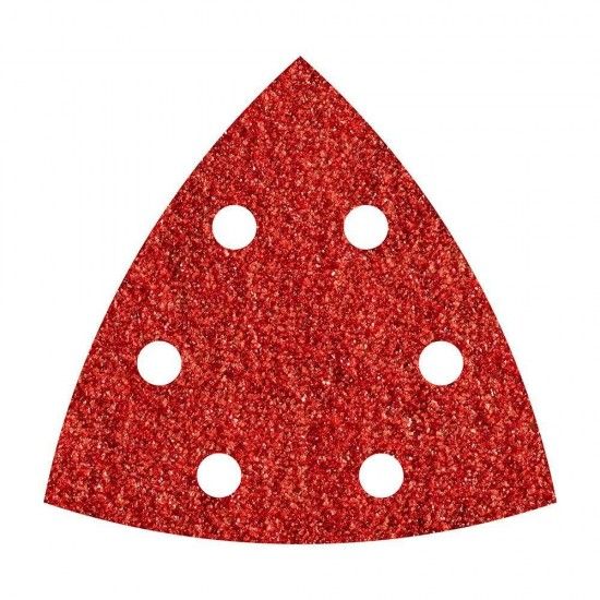 Pack de 5 lixas abrasivas adesivas corindon, gro 120 delta 95mm 1853000 ref 82563 WOLFCRAFT
