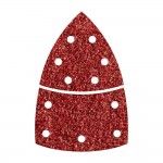 Pack 10 lixas abrasivas adesivas, 2 pe�as para madeira/metal gr�o 80 95mm 1813000 ref� 82560 WOLFCRA