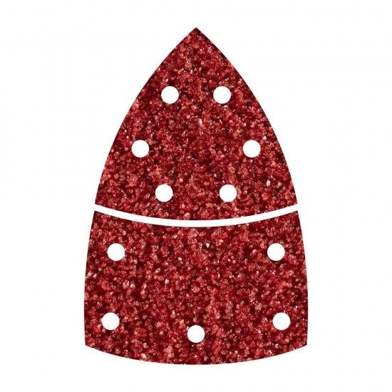 Pack 10 lixas abrasivas adesivas, 2 peas para madeira/metal gro 60 95mm 1812000 ref 82559 WOLFCRA