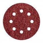 Pack 5 lixas adesivas, corindon gro 80 perfuradas 125mm 2070000 ref 82546 WOLFCRAFT