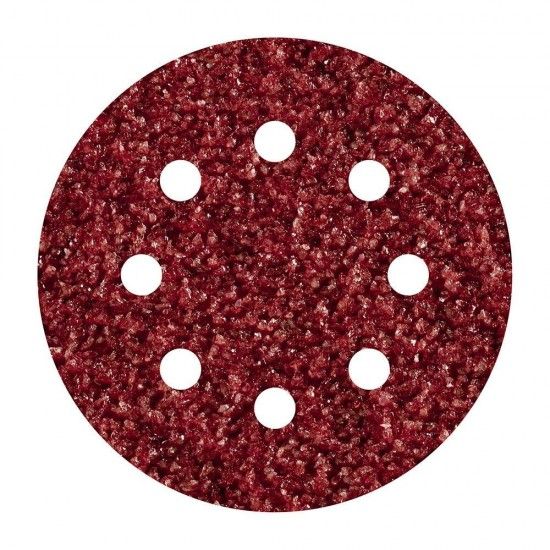 Pack 5 lixas adesivas, corindon gro 40 perfuradas 125mm 2069000 ref 82545 WOLFCRAFT