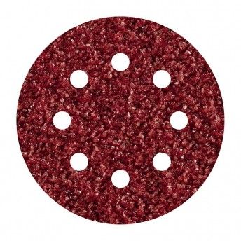 Pack 5 lixas adesivas, corindon gro 40 perfuradas 125mm 2069000 ref 82545 WOLFCRAFT