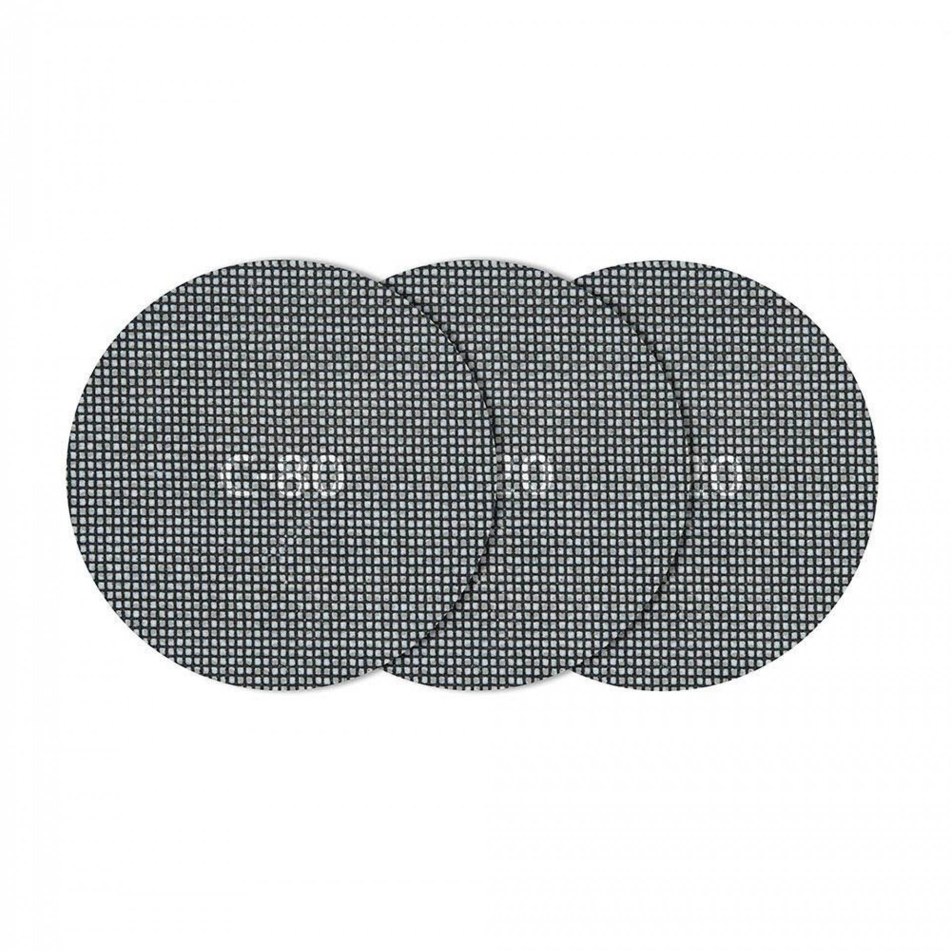 Pack 5 malhas aderentes carburo de silício grão 80,120,220 ø125mm 8464000 refª 82548 WOLFCRAFT