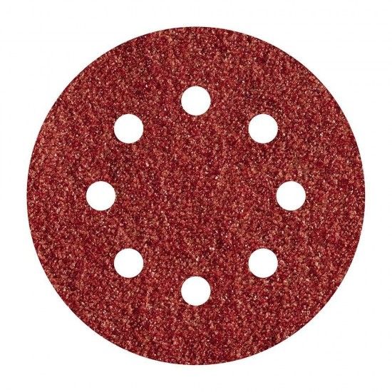 Pack 5 lixas adesivas, corindon gro 120 perfuradas 125mm 2251000 ref 82547 WOLFCRAFT
