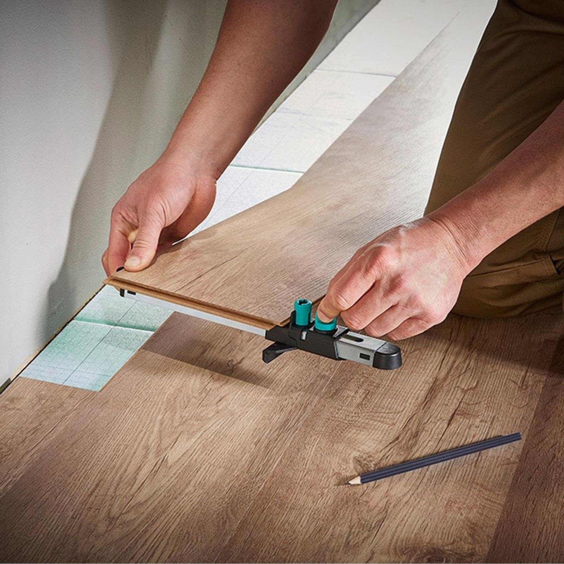 Guia de ajuste para chão laminado 6952000 refª 82444 WOLFCRAFT