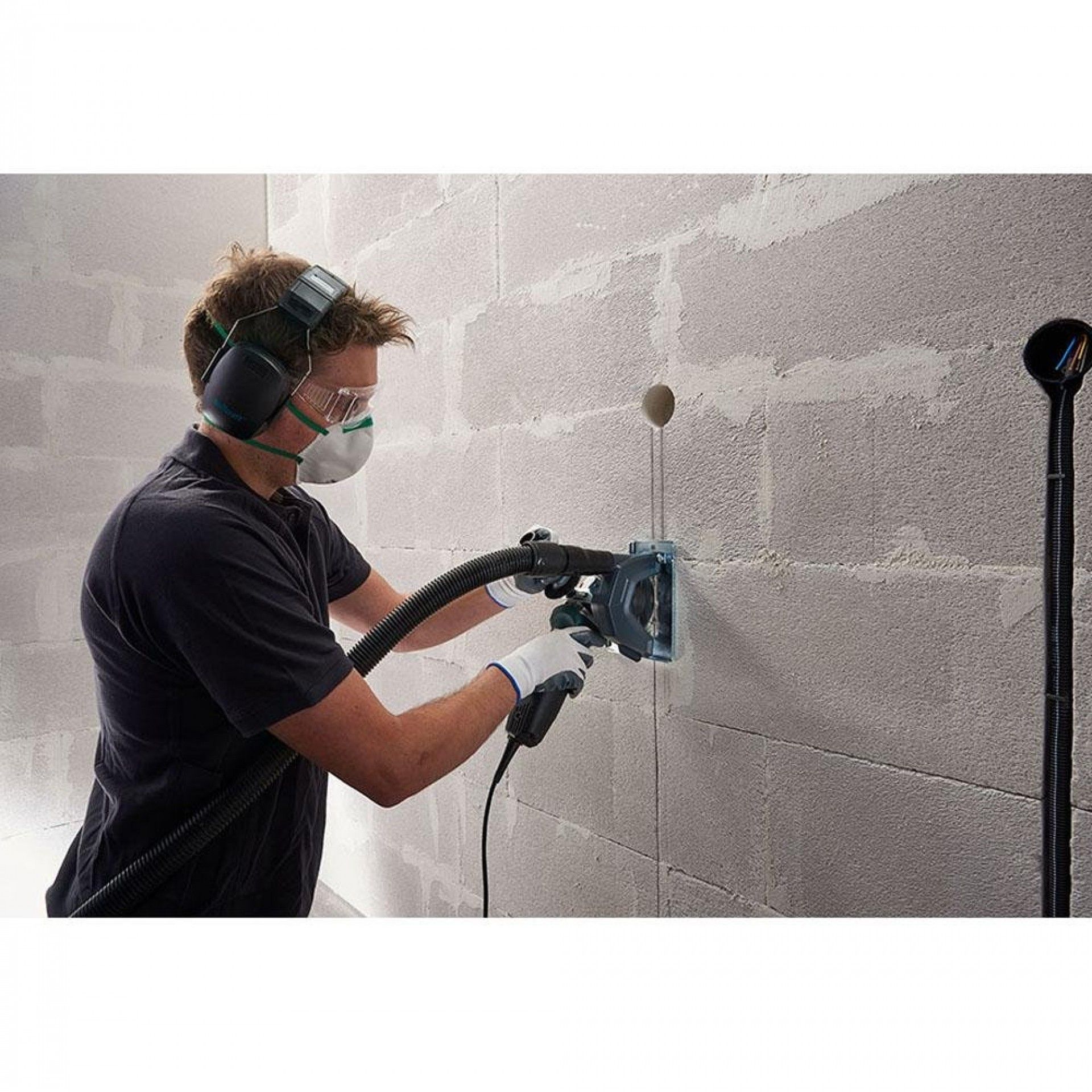 Suporte guia de aspiração de pó e guia para rebarbadora angular 5017000 refª 82406 WOLFCRAFT