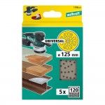 Disco para lixa multiorifcio para lixadora excntrica 125mm, gro 120 1108000 ref 82402 WOLFCRAFT
