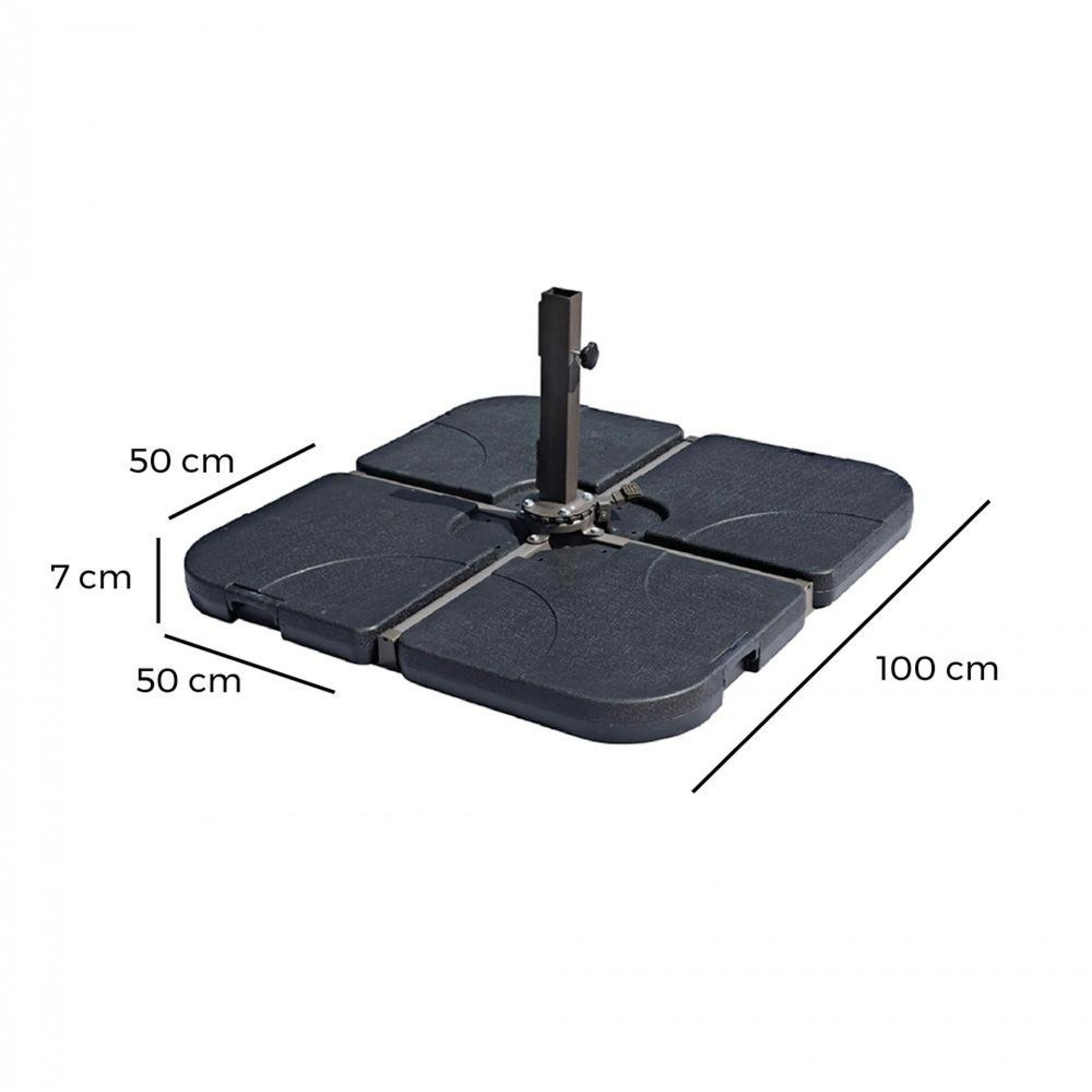 Base para chapéu-de-sol excêntrico mod. 81910 / 81911 / 81913 / 81914 refª 81915 AMBIANCE