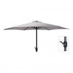 Chap�u-de-sol �300cm altura m�xima 248cm cor: cinza claro ref� 81916 NULL