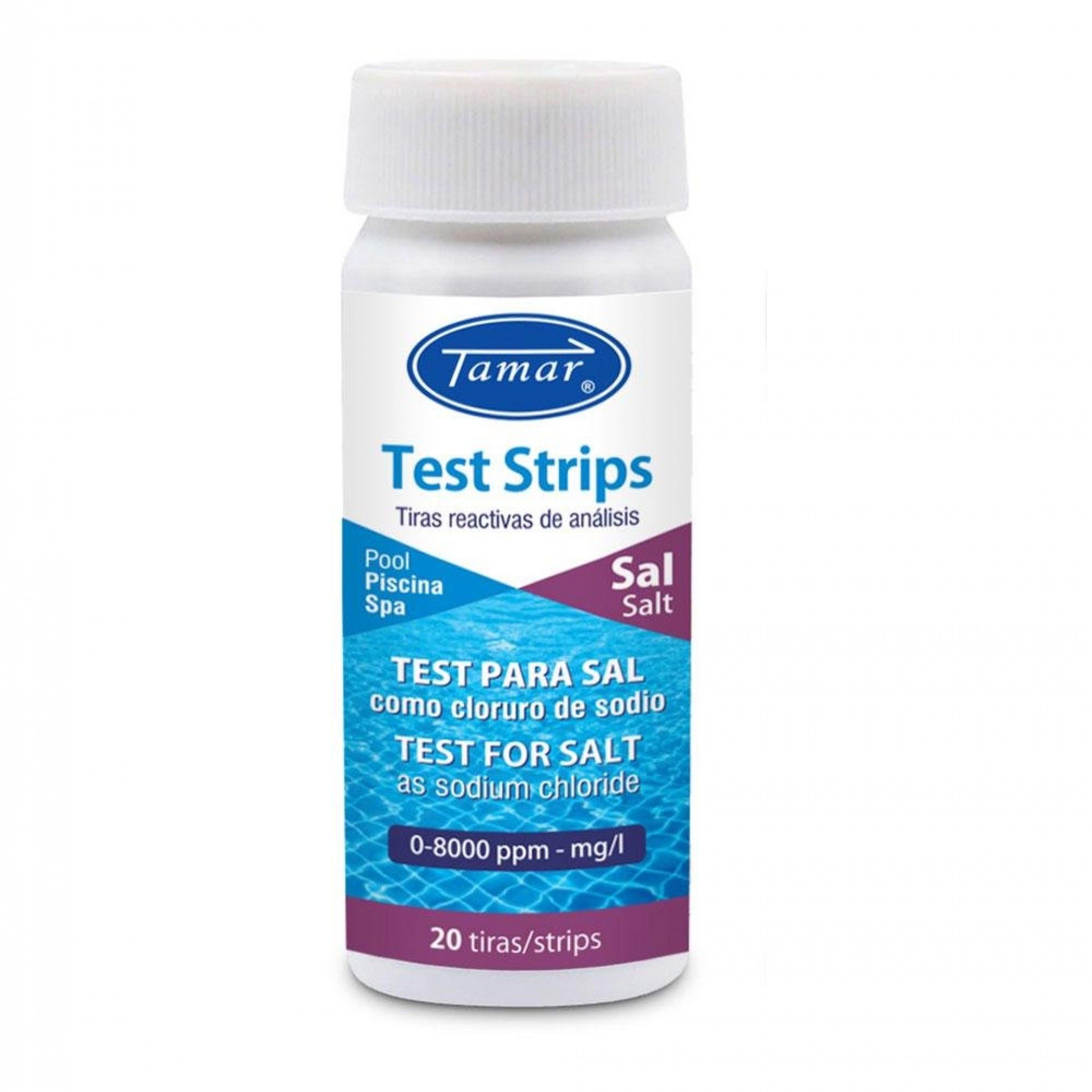Kit tester 20 tiras analise de sal 1175720000. . refª 81717 TAMAR
