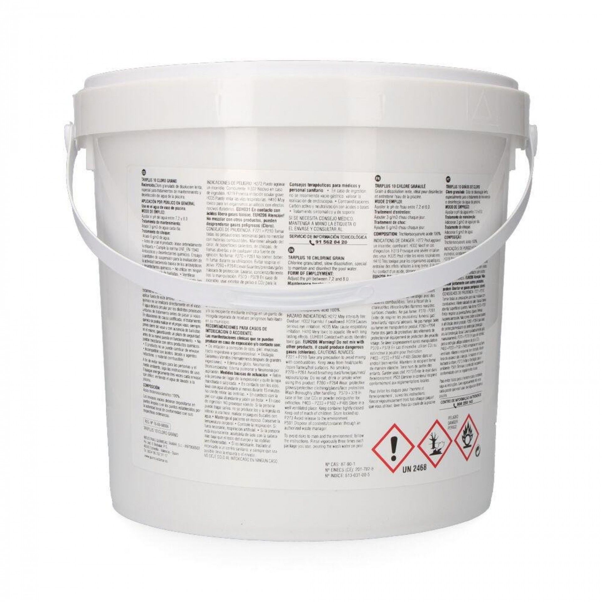 Cloro grão 5kg fusão refª 81702 EDM