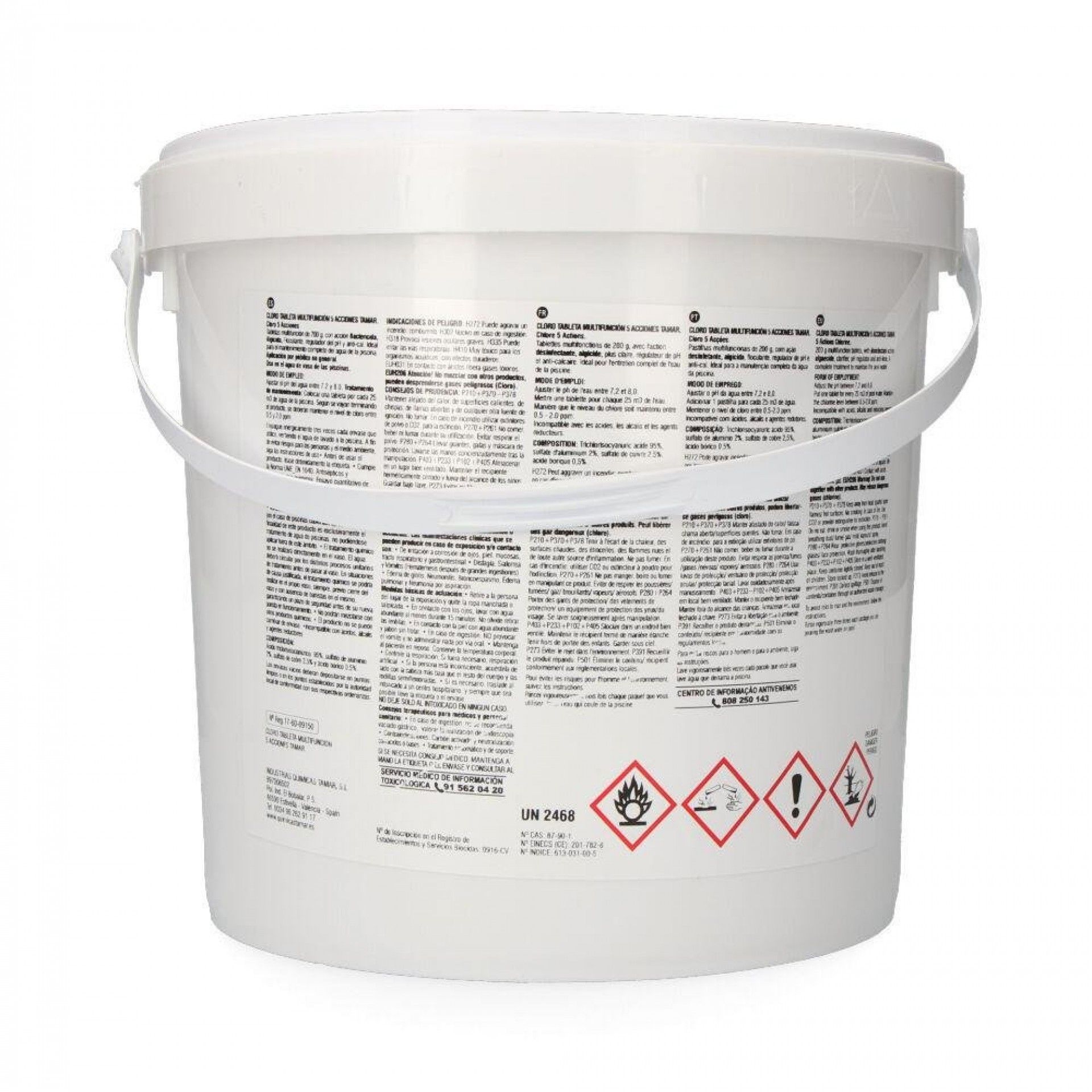 Cloro 5 acões tablete 5kg fusão refª 81700 EDM