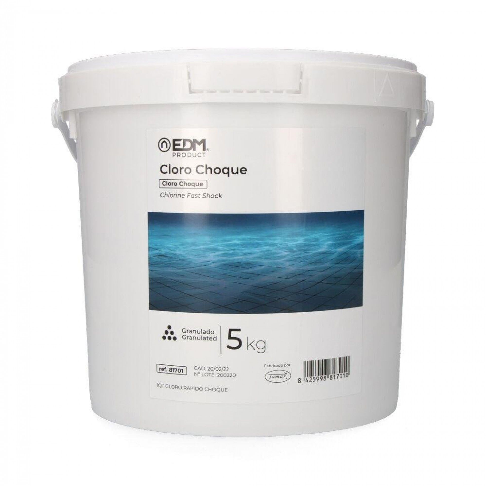 Cloro de choque 5kg fusão refª 81701 EDM