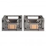 Caixa de armazenamento dobr�vel 25x16,5x10cm kit 2 pe�as ref� 81231 DAY